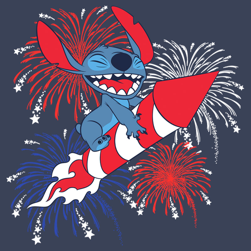 Boy's Lilo & Stitch Firework Rocket Ride for Stitch T-Shirt