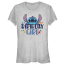 Junior's Lilo & Stitch Birthday Girl Stitch T-Shirt