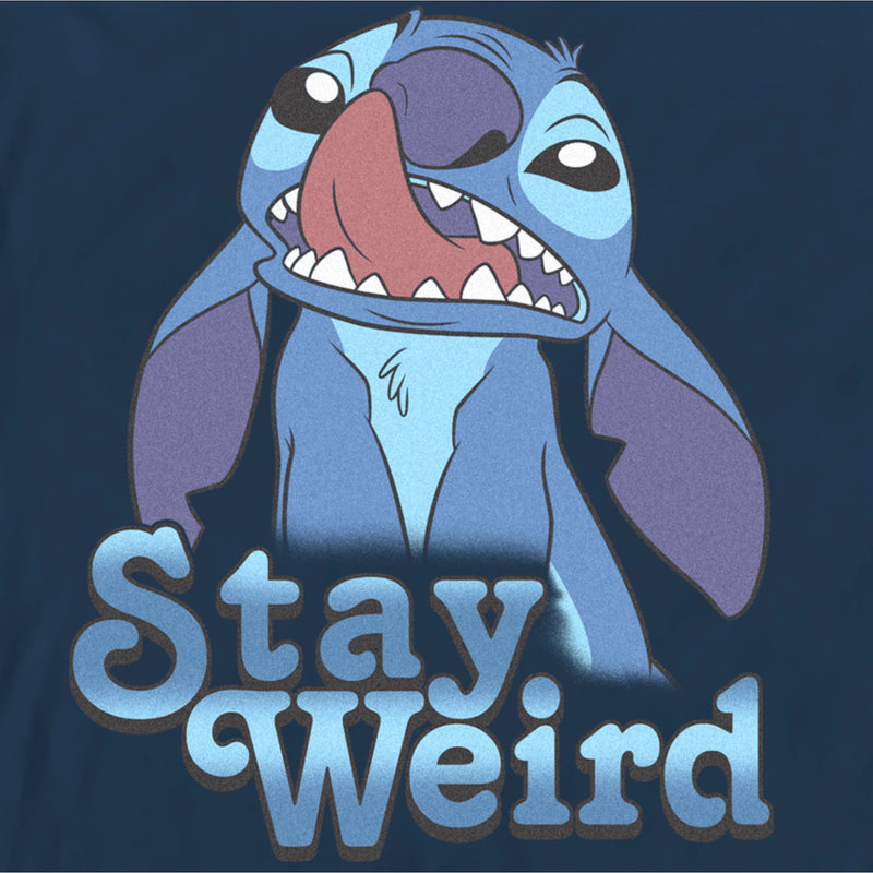 Men's Lilo & Stitch Stay Weird Nose Picker Long Sleeve Shirt