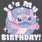 Men's Lilo & Stitch Angel It's My Birthday T-Shirt