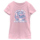 Girl's Lilo & Stitch Angel It's My Birthday T-Shirt