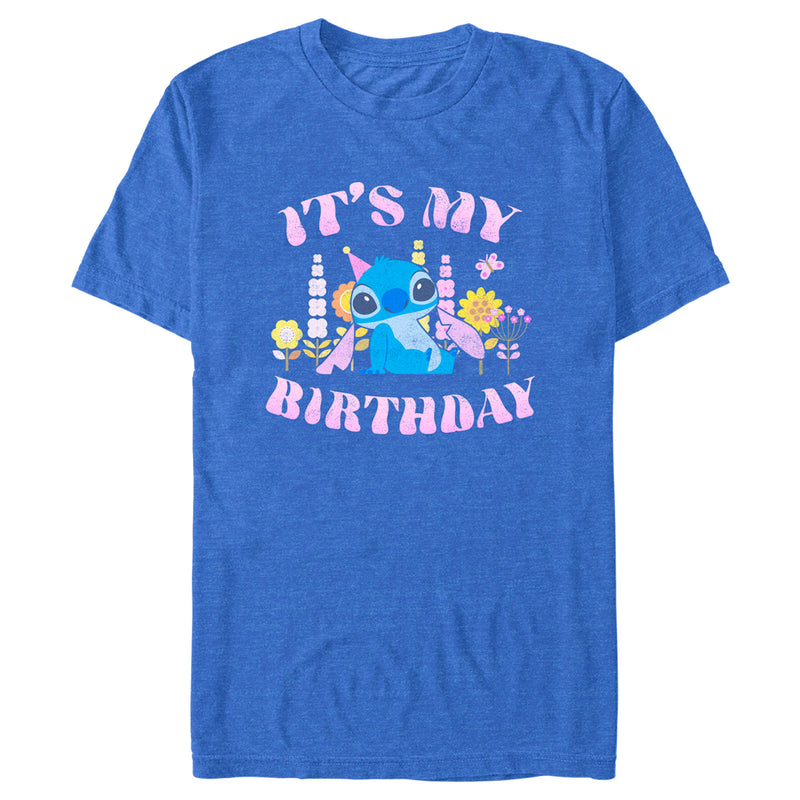 Men's Lilo & Stitch It's My Birthday Distressed T-Shirt