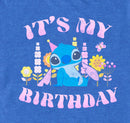 Men's Lilo & Stitch It's My Birthday Distressed T-Shirt