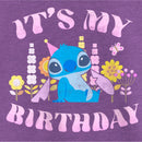 Girl's Lilo & Stitch It's My Birthday Distressed T-Shirt