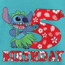 Girl's Lilo & Stitch 5th Birthday Hula Dance T-Shirt