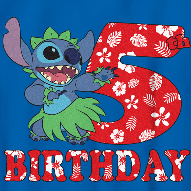 Boy's Lilo & Stitch 5th Birthday Hula Dance T-Shirt