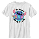 Boy's Lilo & Stitch Sending Good Vibes T-Shirt