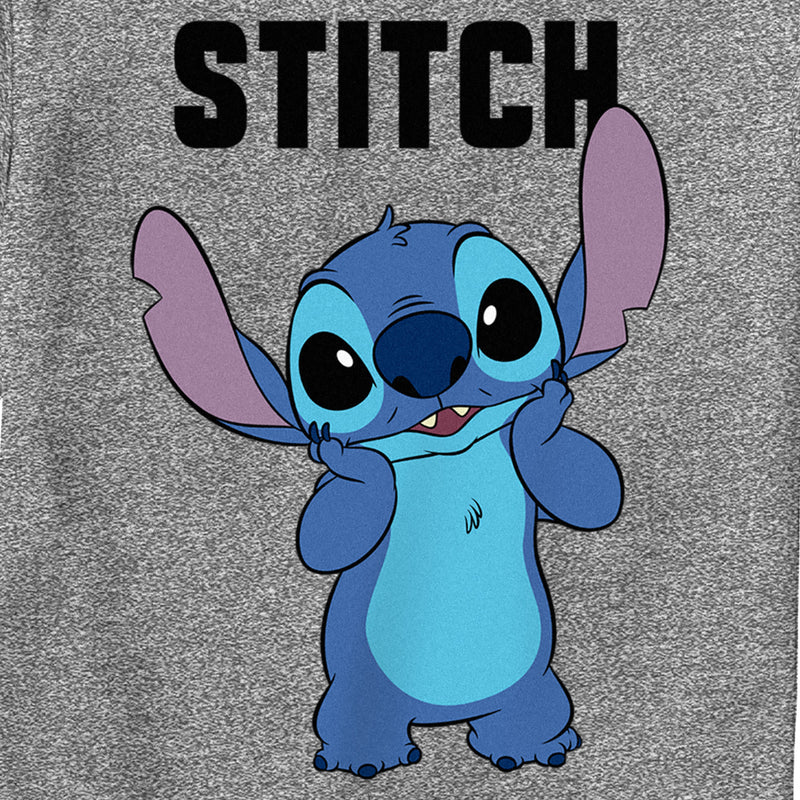 Boy's Lilo & Stitch Bashful Portrait Stitch Performance Tee