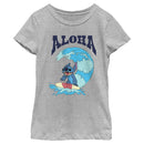 Girl's Lilo & Stitch Aloha Wave Stitch T-Shirt