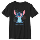 Boy's Lilo & Stitch Born to Sparkle Stitch T-Shirt