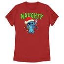 Women's Lilo & Stitch Christmas Naughty Stitch T-Shirt