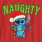 Boy's Lilo & Stitch Christmas Naughty Stitch T-Shirt