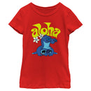 Girl's Lilo & Stitch Aloha Headstand Stitch T-Shirt