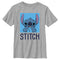 Boy's Lilo & Stitch Blue Square Portrait Stitch T-Shirt