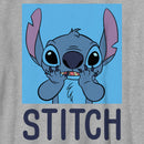 Boy's Lilo & Stitch Blue Square Portrait Stitch T-Shirt