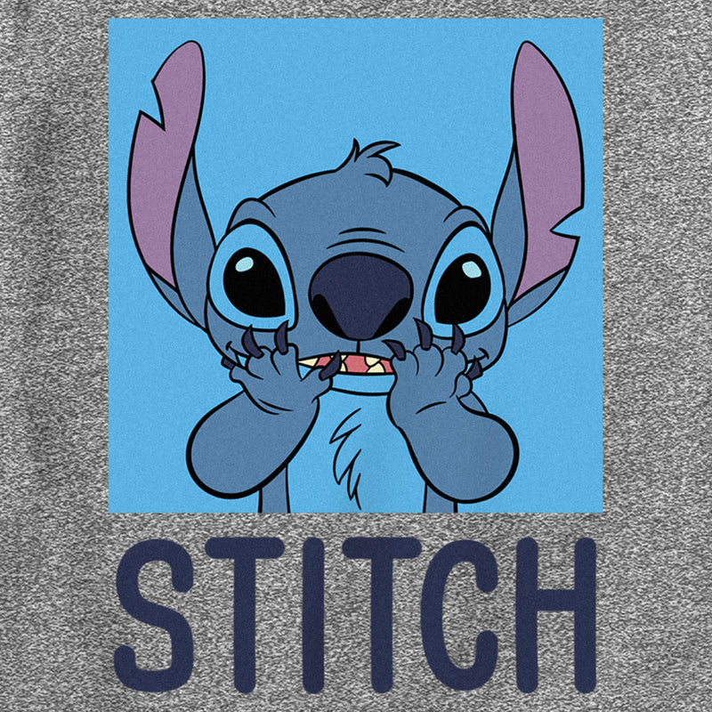 Boy's Lilo & Stitch Blue Square Portrait Stitch Performance Tee