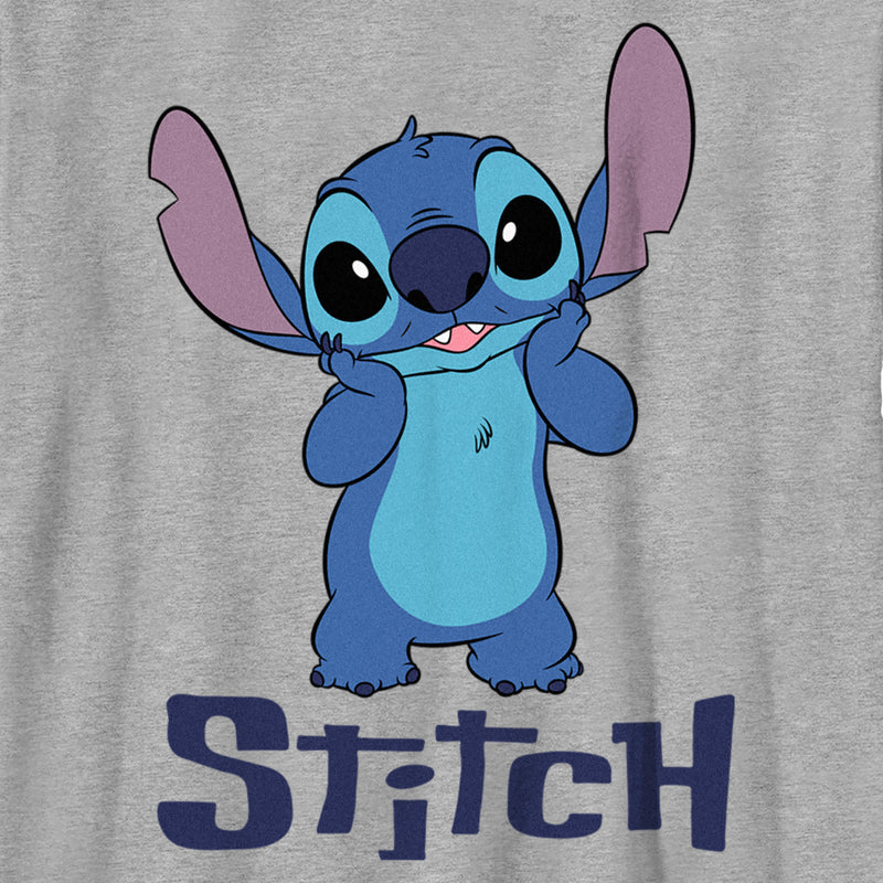 Boy's Lilo & Stitch Cute Portrait Stitch T-Shirt