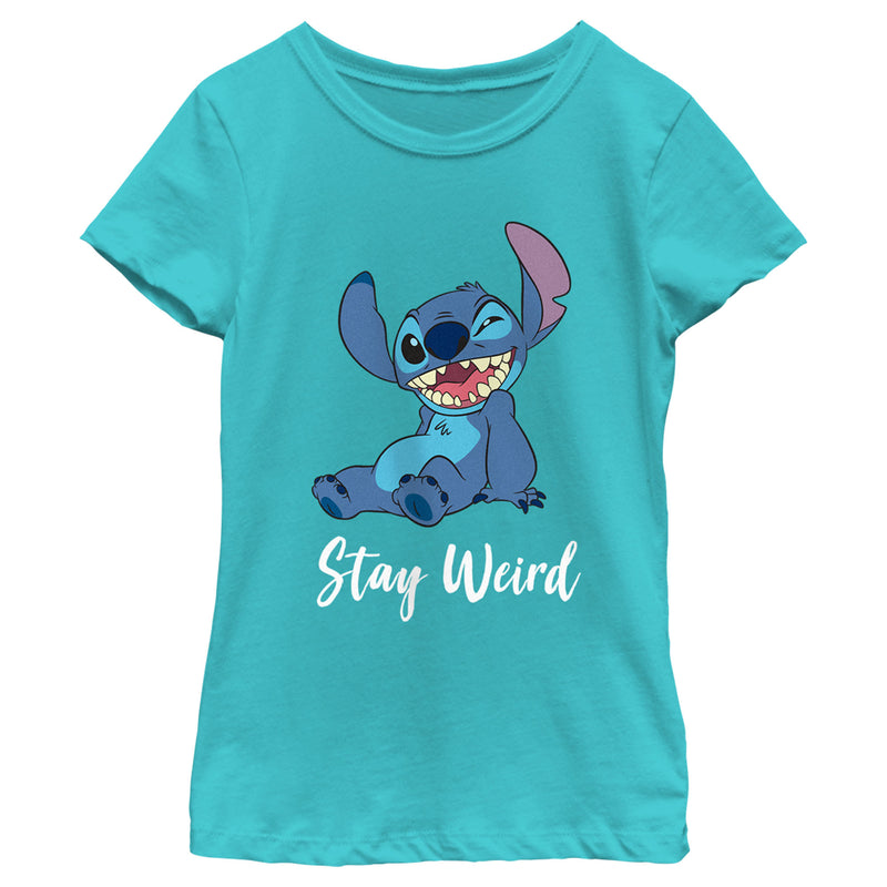 Girl's Lilo & Stitch Stay Weird Stitch T-Shirt