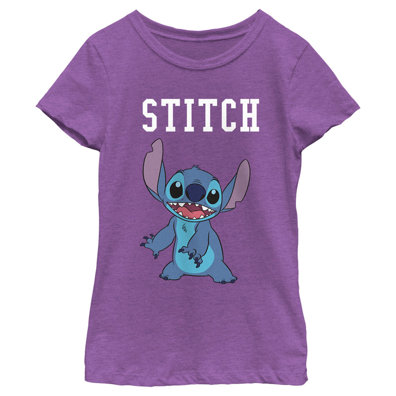 Girl's Lilo & Stitch Collegiate Stitch T-Shirt