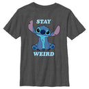 Boy's Lilo & Stitch Stay Weird Cute Stitch T-Shirt