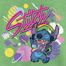 Girl's Lilo & Stitch Colorful Retro Stitch T-Shirt