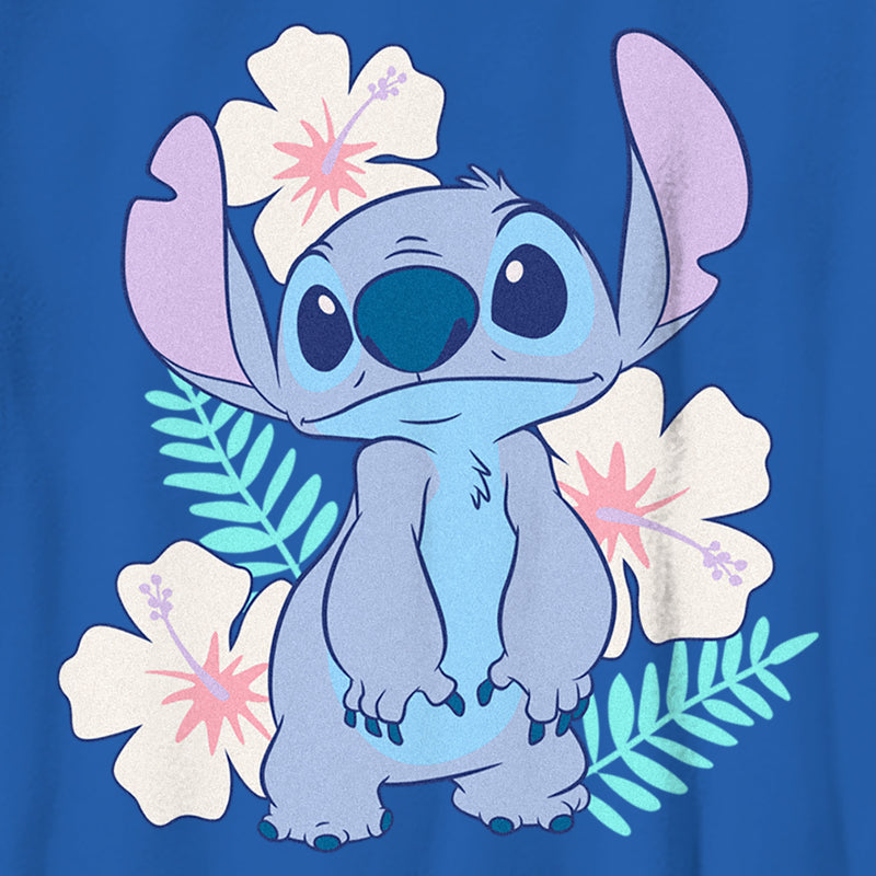 Boy's Lilo & Stitch Floral Stitch T-Shirt