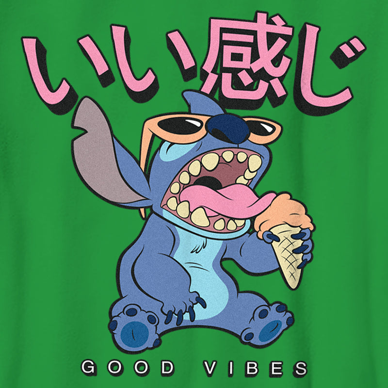 Boy's Lilo & Stitch Good Vibes Snack Eater T-Shirt