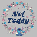 Men's Lilo & Stitch Not Today Floral Circle T-Shirt