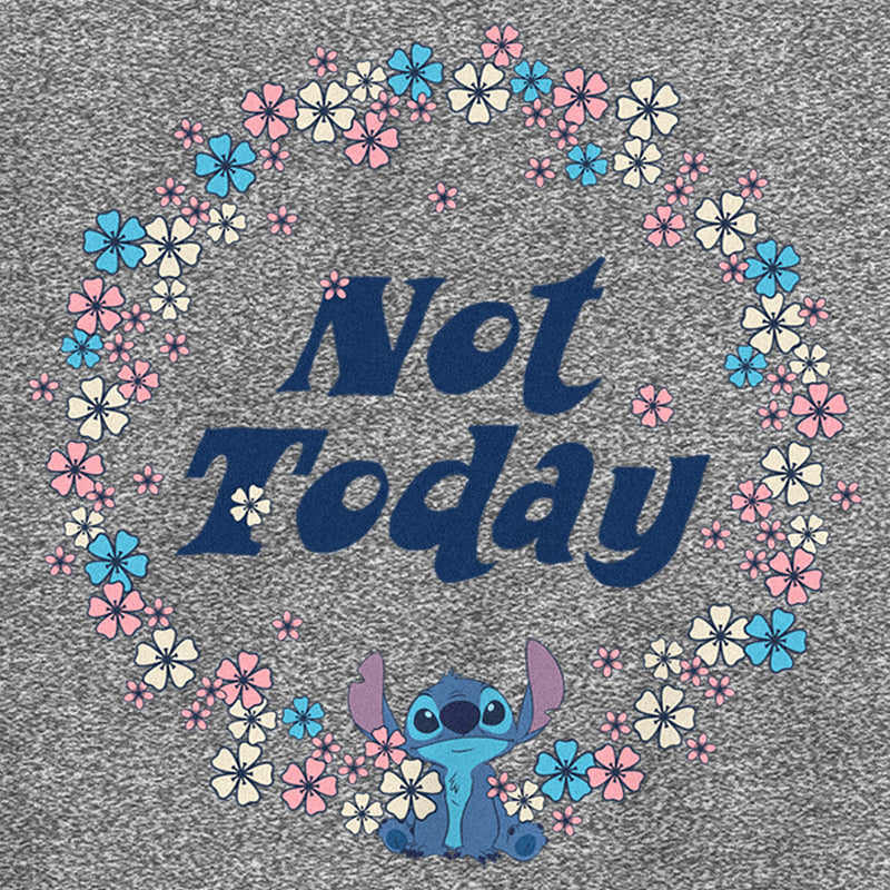 Boy's Lilo & Stitch Not Today Floral Circle Performance Tee