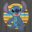 Boy's Lilo & Stitch Retro Striped Circle Stitch T-Shirt