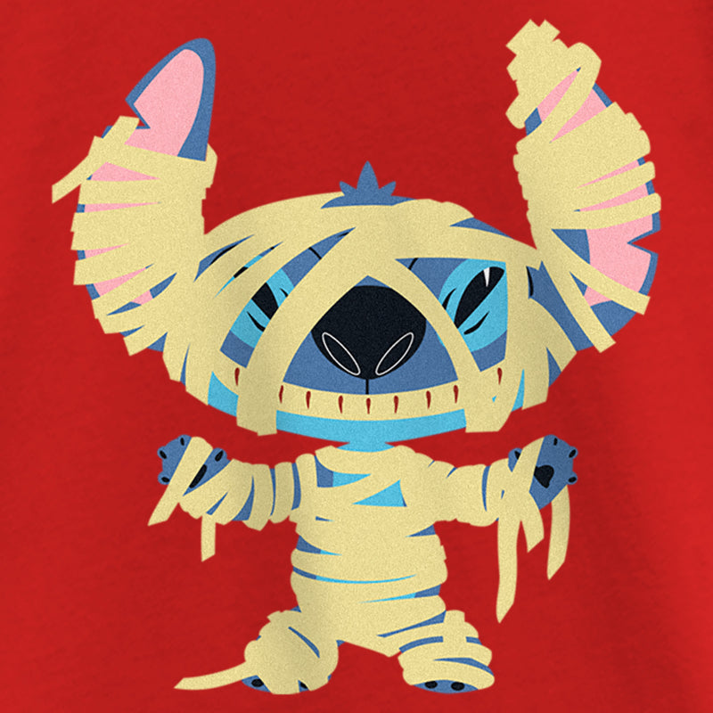 Girl's Lilo & Stitch Halloween Mummy Stitch T-Shirt