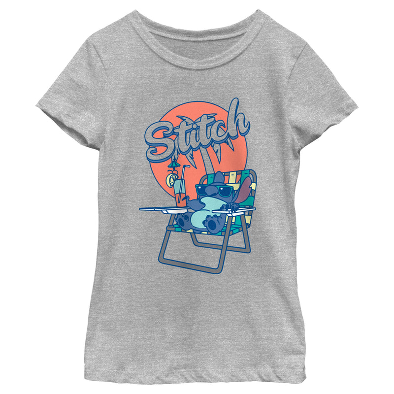 Girl's Lilo & Stitch Orange Juice Stitch T-Shirt