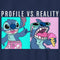 Boy's Lilo & Stitch Profile VS Reality Meme T-Shirt