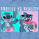 Boy's Lilo & Stitch Profile VS Reality Meme Performance Tee