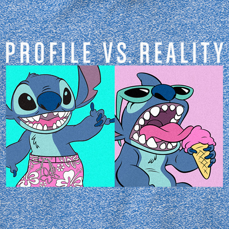 Boy's Lilo & Stitch Profile VS Reality Meme Performance Tee