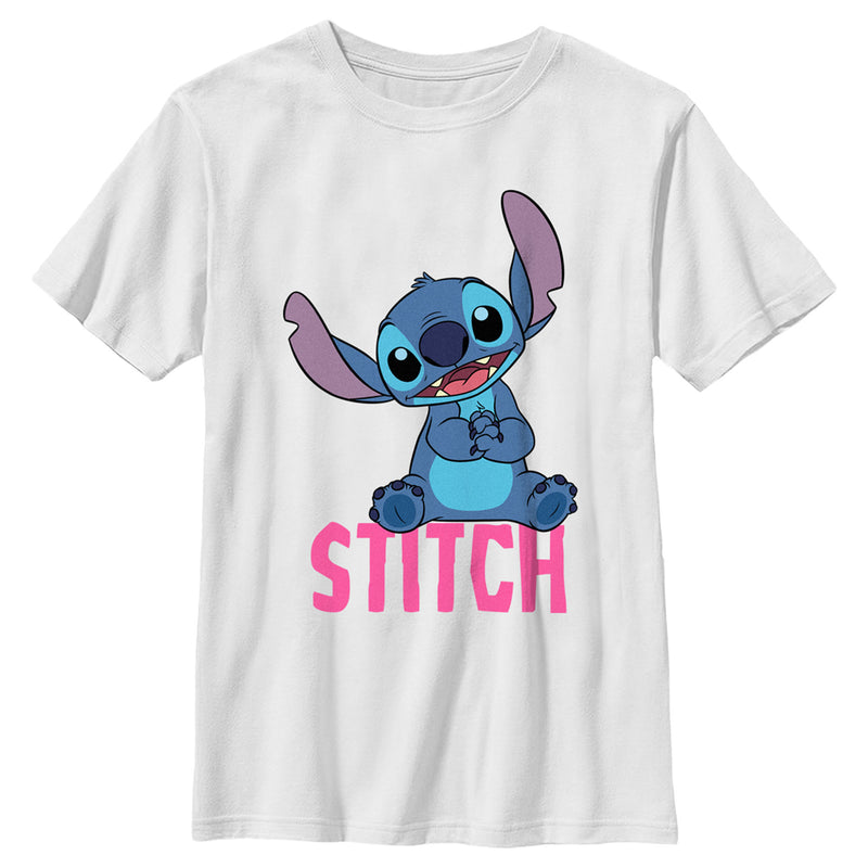 Boy's Lilo & Stitch Sitting Cute T-Shirt