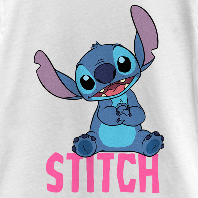 Girl's Lilo & Stitch Sitting Cute T-Shirt