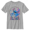 Boy's Lilo & Stitch Pink and Blue Aloha T-Shirt