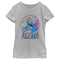 Girl's Lilo & Stitch Pink and Blue Aloha T-Shirt