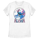 Women's Lilo & Stitch Pink and Blue Aloha T-Shirt
