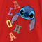 Girl's Lilo & Stitch Colorful Aloha Stitch Face T-Shirt