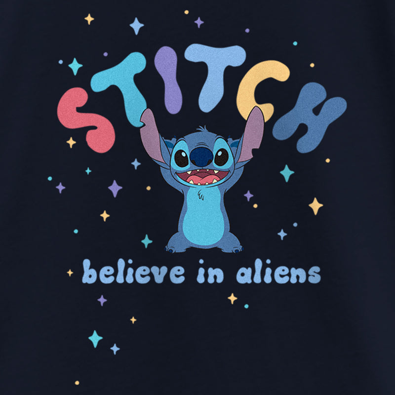 Girls' Lilo & Stitch Short Sleeve Graphic T-Shirt - Blue XS