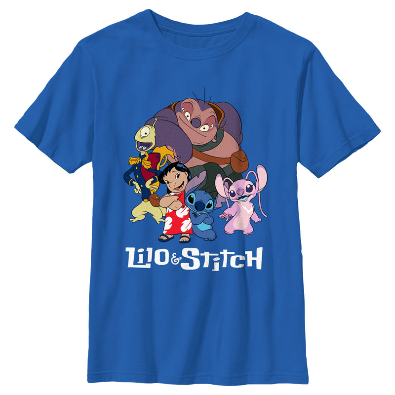 Boy's Lilo & Stitch Crew Logo T-Shirt