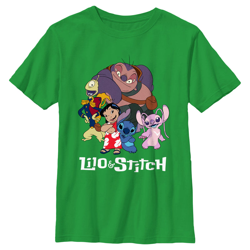 Boy's Lilo & Stitch Crew Logo T-Shirt