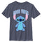 Boy's Lilo & Stitch Good Vibes Collegiate Stitch T-Shirt