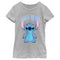 Girl's Lilo & Stitch Good Vibes Collegiate Stitch T-Shirt