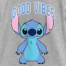 Girl's Lilo & Stitch Good Vibes Collegiate Stitch T-Shirt