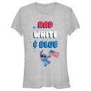 Junior's Lilo & Stitch Rad White and Blue T-Shirt