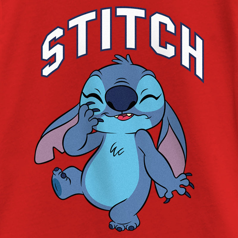 Girl's Lilo & Stitch Laughing Stitch T-Shirt