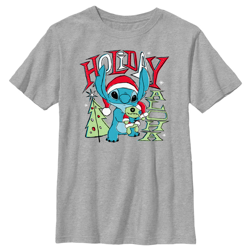 Boy's Lilo & Stitch Holiday Aloha Stitch T-Shirt